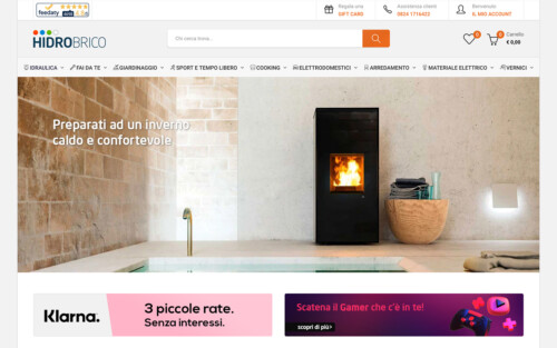 Hidrobrico homepage screenshot